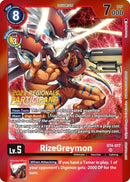 RizeGreymon [BT4-017] (2023 Regionals Participant) [Great Legend Promos] - Destination Retro