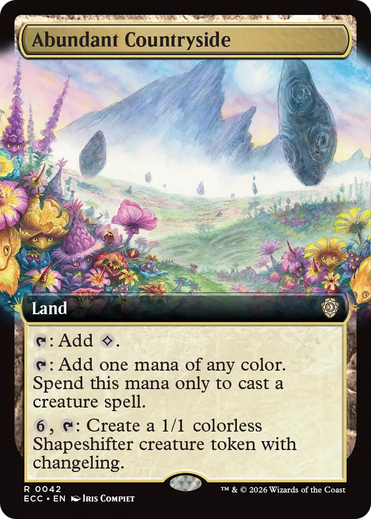 Abundant Countryside (Extended Art) [Lorwyn Eclipsed Commander] - Destination Retro