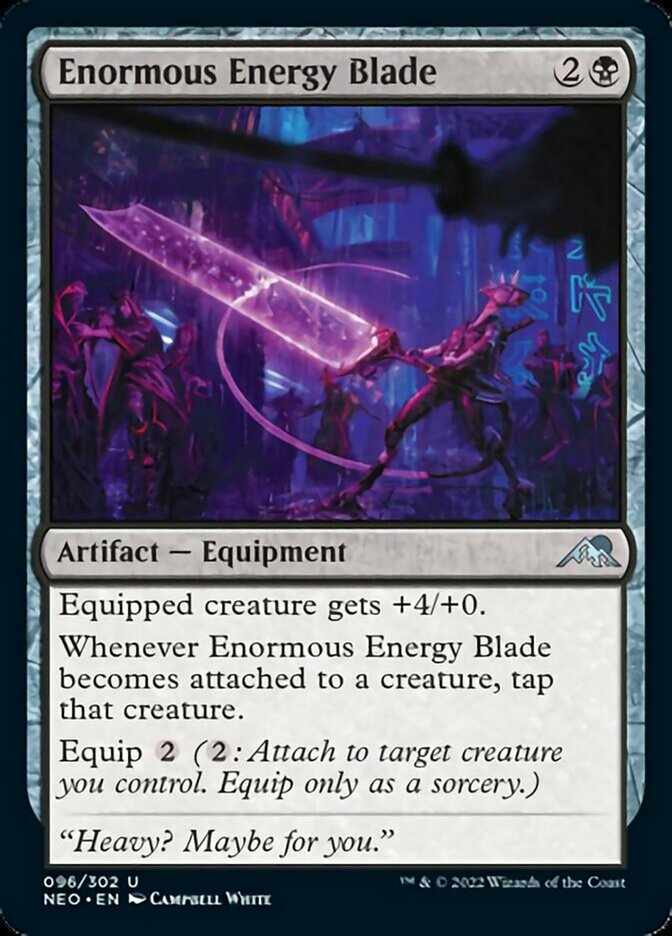Enormous Energy Blade [Kamigawa: Neon Dynasty] - Destination Retro