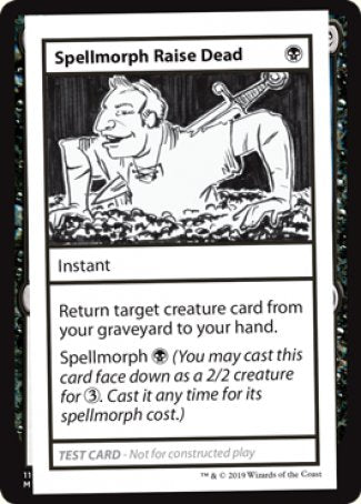 Spellmorph Raise Dead (2021 Edition) [Mystery Booster Playtest Cards] - Destination Retro