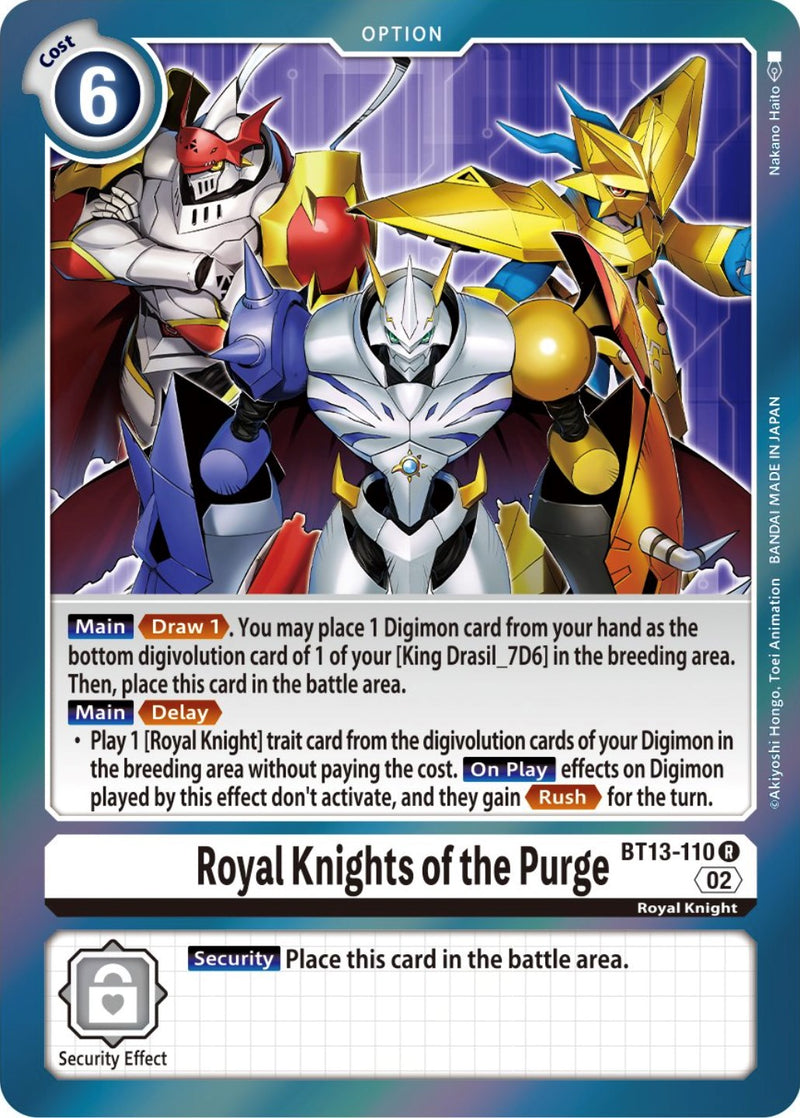 Royal Knights of the Purge [BT13-110] [Versus Royal Knights Booster] - Destination Retro