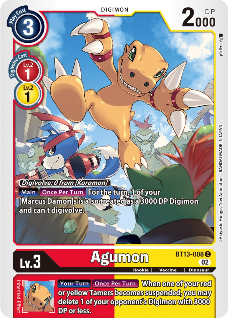 Agumon [BT13-008] [Versus Royal Knights Booster] - Destination Retro