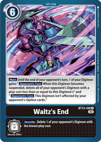 Waltz's End [BT13-108] [Versus Royal Knights Booster] - Destination Retro