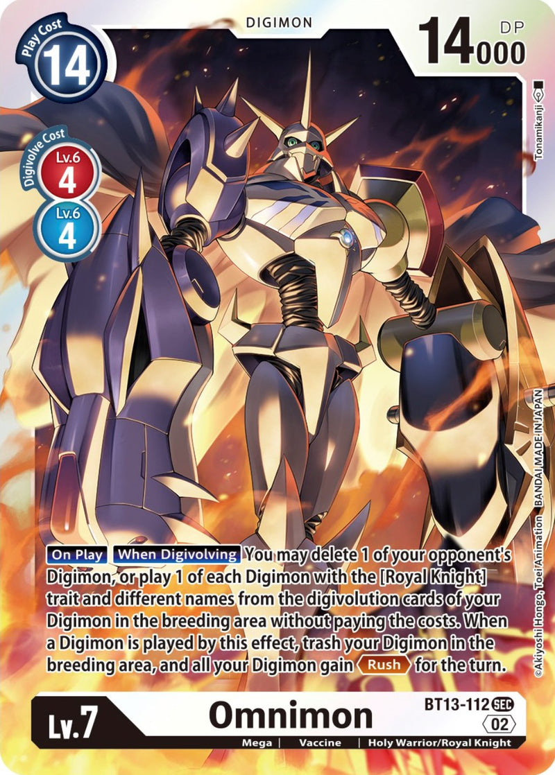 Omnimon [BT13-112] [Versus Royal Knights Booster] - Destination Retro