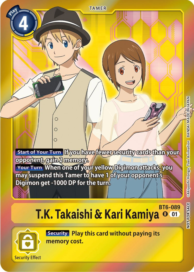 T.K. Takaishi & Kari Kamiya [BT6-089] (Event Pack 5) [Double Diamond Promos] - Destination Retro