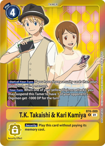 T.K. Takaishi & Kari Kamiya [BT6-089] (Event Pack 5) [Double Diamond Promos] - Destination Retro