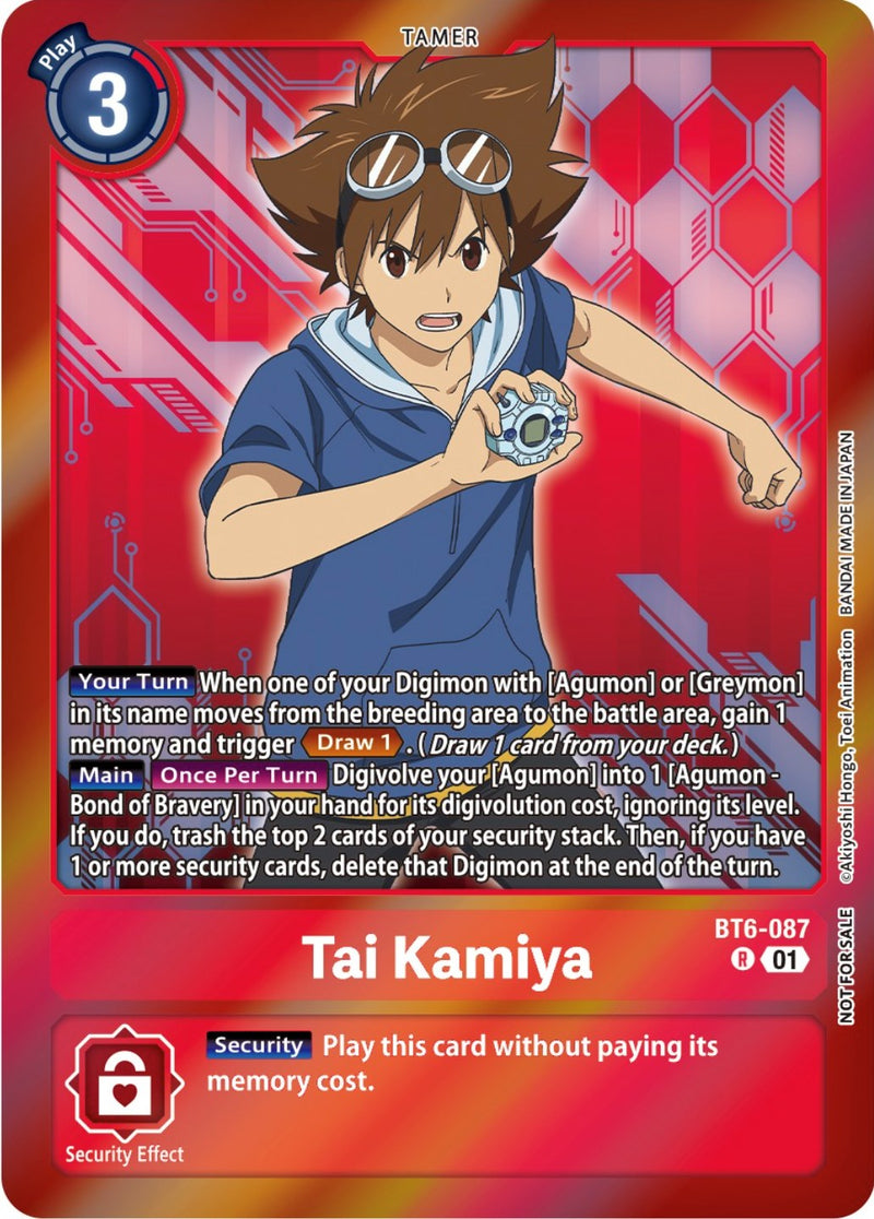 Tai Kamiya [BT6-087] (Event Pack 5) [Double Diamond Promos] - Destination Retro