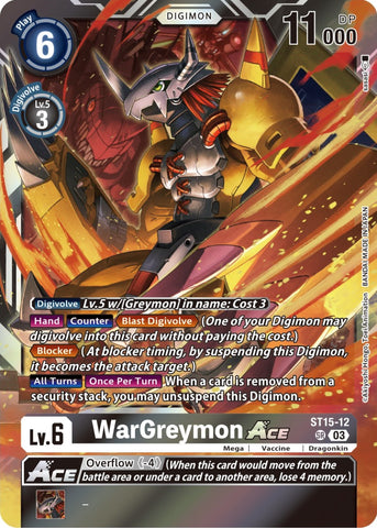 WarGreymon Ace [ST15-12] (Box Topper) [Versus Royal Knights Booster] - Destination Retro