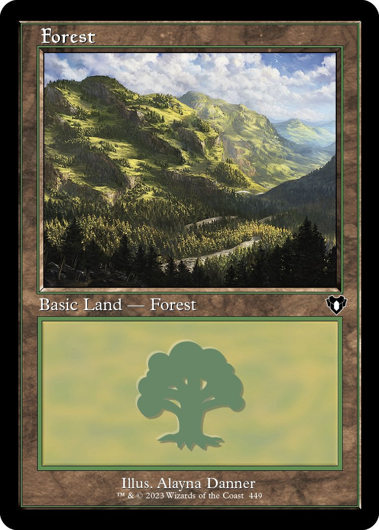 Forest (449) (Retro) [Commander Masters] - Destination Retro