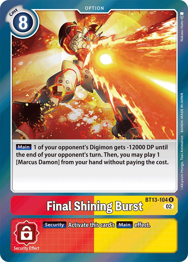 Final Shining Burst [BT13-104] [Versus Royal Knights Booster] - Destination Retro