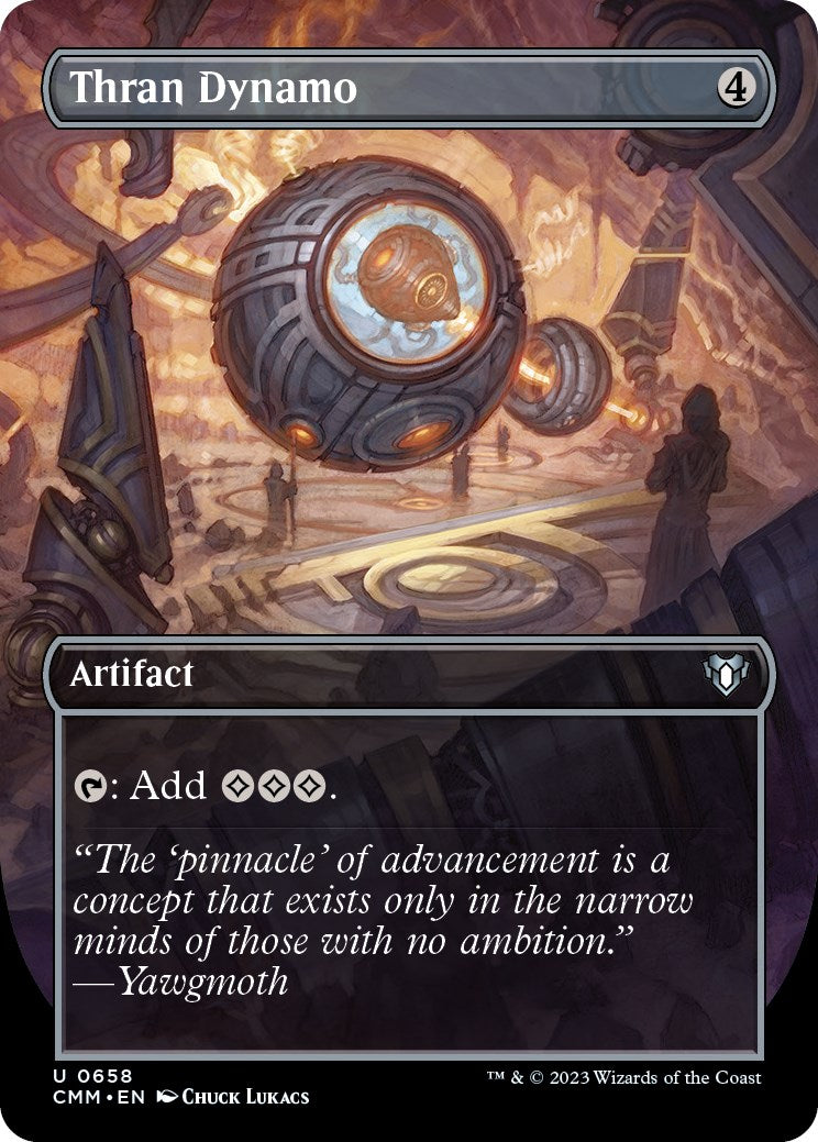 Thran Dynamo (Borderless Alternate Art) [Commander Masters] - Destination Retro
