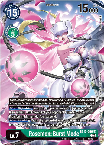 Rosemon: Burst Mode [BT13-060] (Alternate Art) [Versus Royal Knights Booster] - Destination Retro