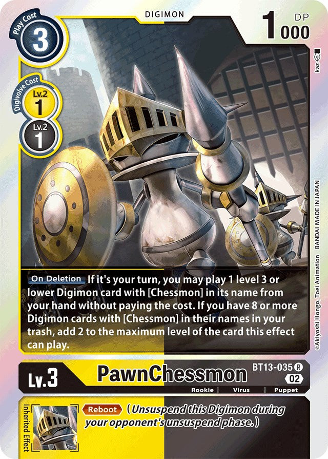 PawnChessmon [BT13-035] [Versus Royal Knights Booster] - Destination Retro