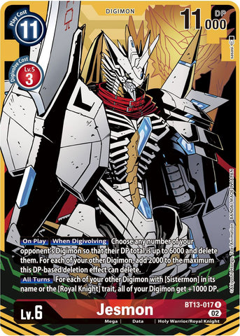 Jesmon [BT13-017] (Alternate Art) [Versus Royal Knights Booster] - Destination Retro