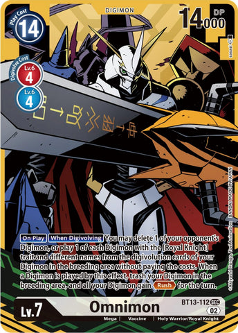 Omnimon [BT13-112] (Alternate Art) [Versus Royal Knights Booster] - Destination Retro