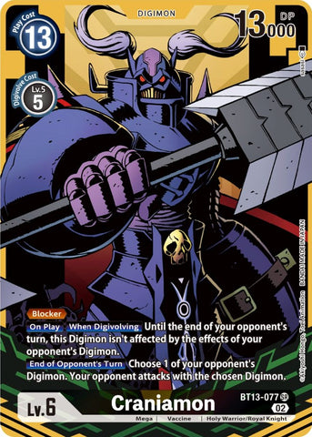 Craniamon [BT13-077] (Alternate Art) [Versus Royal Knights Booster] - Destination Retro