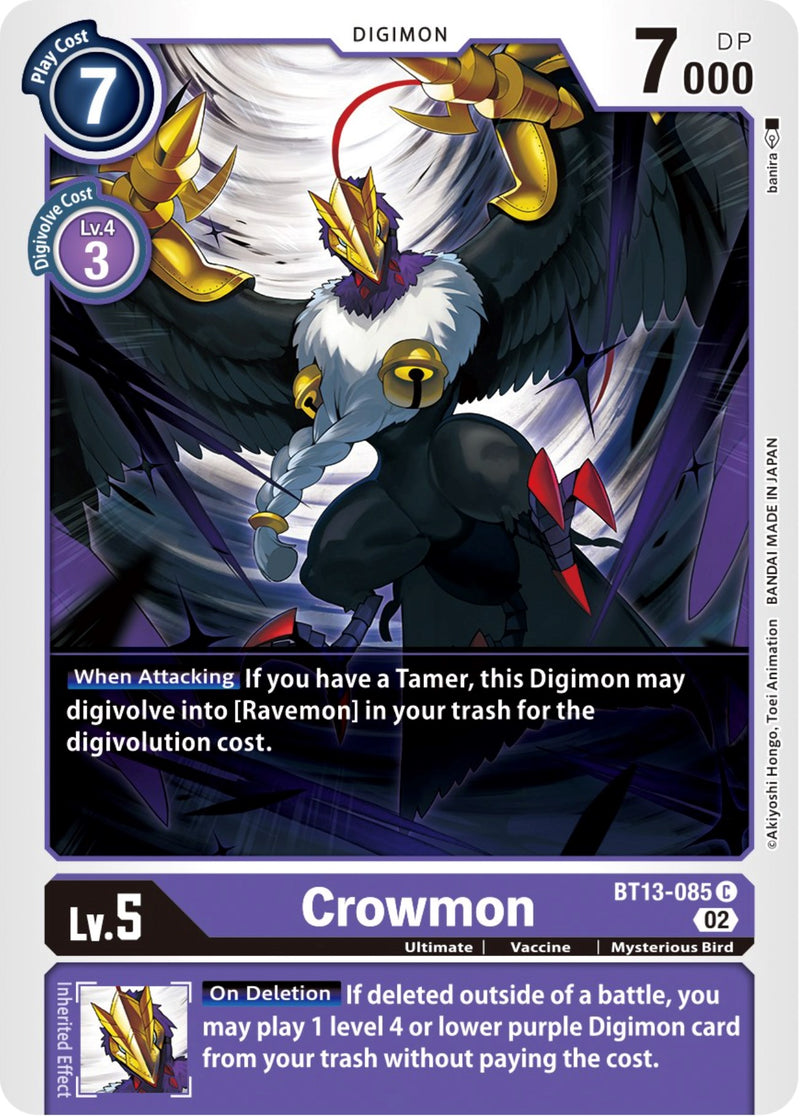 Crowmon [BT13-085] [Versus Royal Knights Booster] - Destination Retro