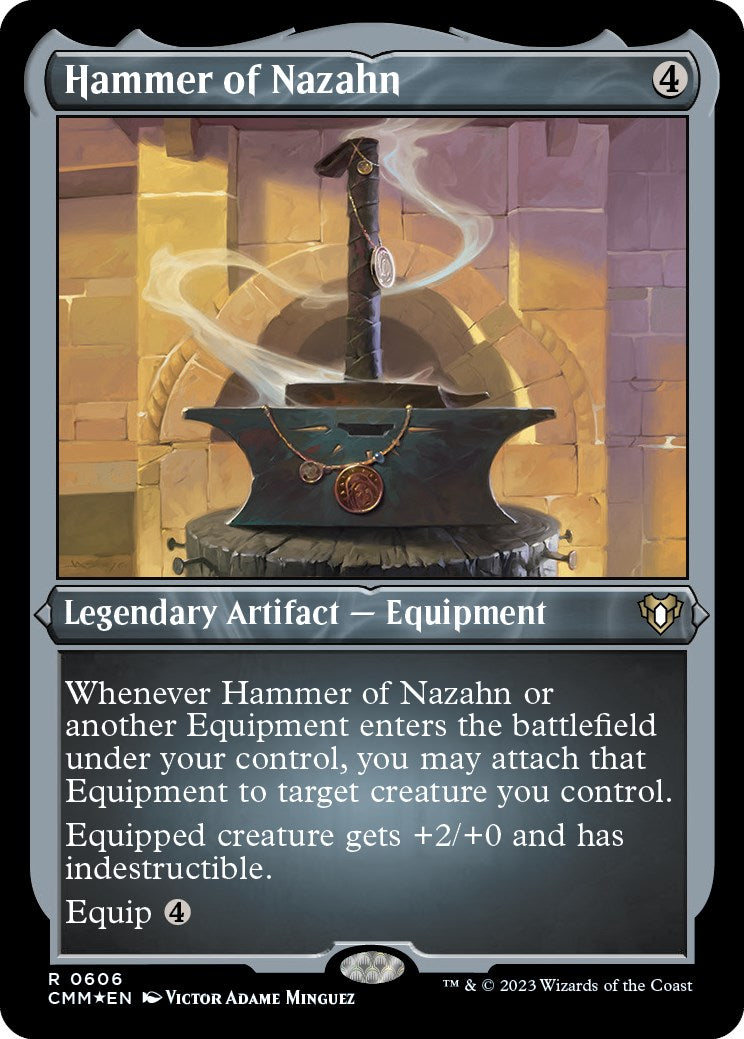 Hammer of Nazahn (Foil Etched) [Commander Masters] - Destination Retro