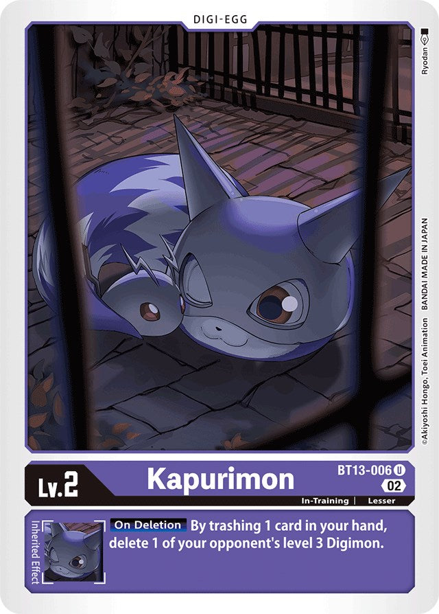 Kapurimon [BT13-006] [Versus Royal Knights Booster] - Destination Retro