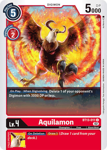 Aquilamon [BT13-011] [Versus Royal Knights Booster] - Destination Retro