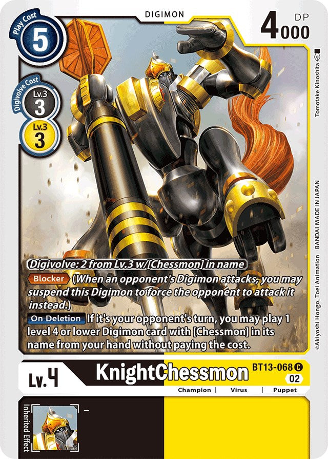 KnightChessmon [BT13-068] [Versus Royal Knights Booster] - Destination Retro