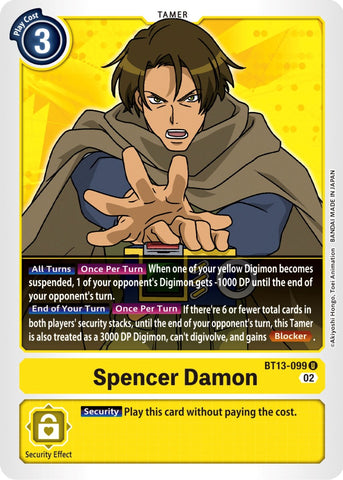 Spencer Damon [BT13-099] [Versus Royal Knights Booster] - Destination Retro