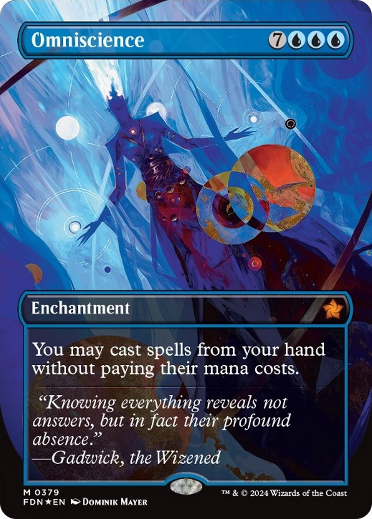 Omniscience (Borderless Mana Foil) [Foundations] - Destination Retro