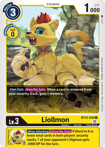 Liollmon [BT13-036] [Versus Royal Knights Booster] - Destination Retro