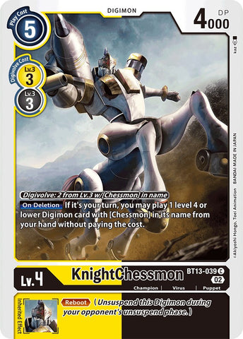 KnightChessmon [BT13-039] [Versus Royal Knights Booster] - Destination Retro