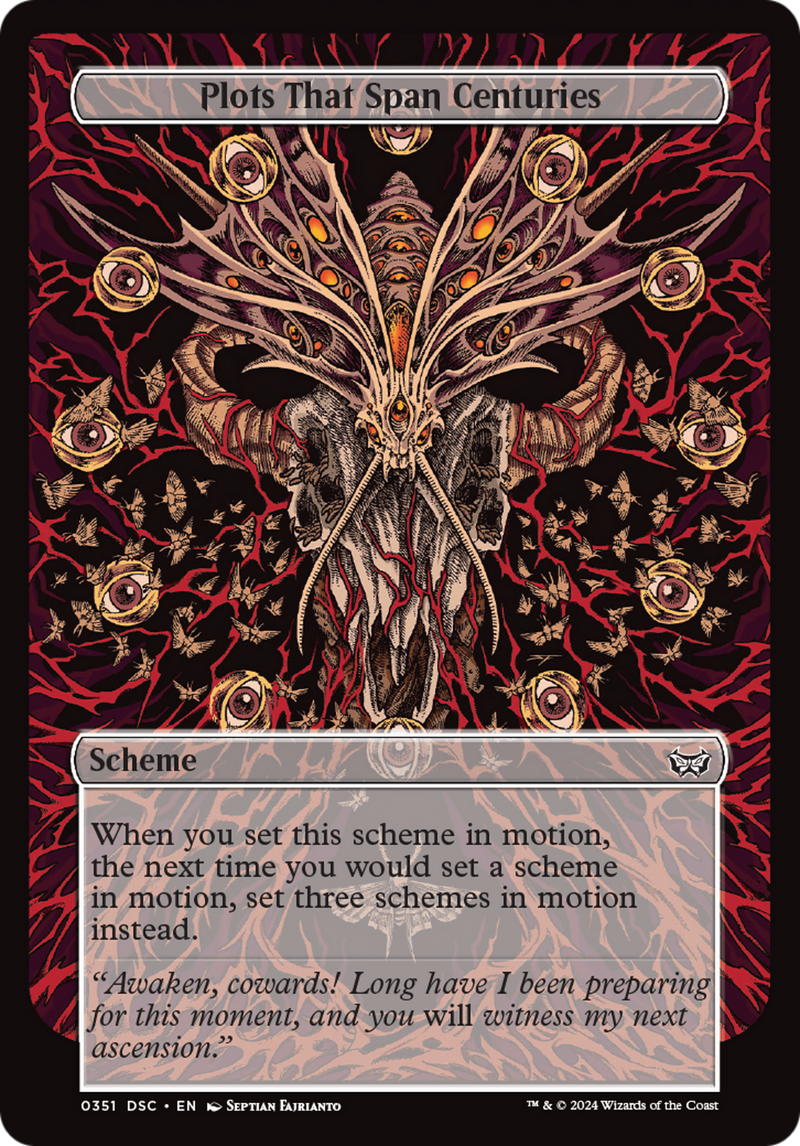 Plots That Span Centuries (Full Art) [Duskmourn: Archenemy] - Destination Retro