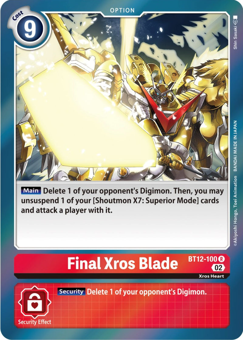 Final Xros Blade [BT12-100] [Across Time] - Destination Retro