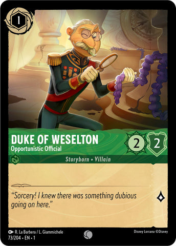 Duke of Weselton - Opportunistic Official (73/204) [The First Chapter] - Destination Retro
