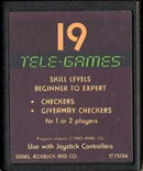 Checkers [Tele Games] - Atari 2600 - Destination Retro