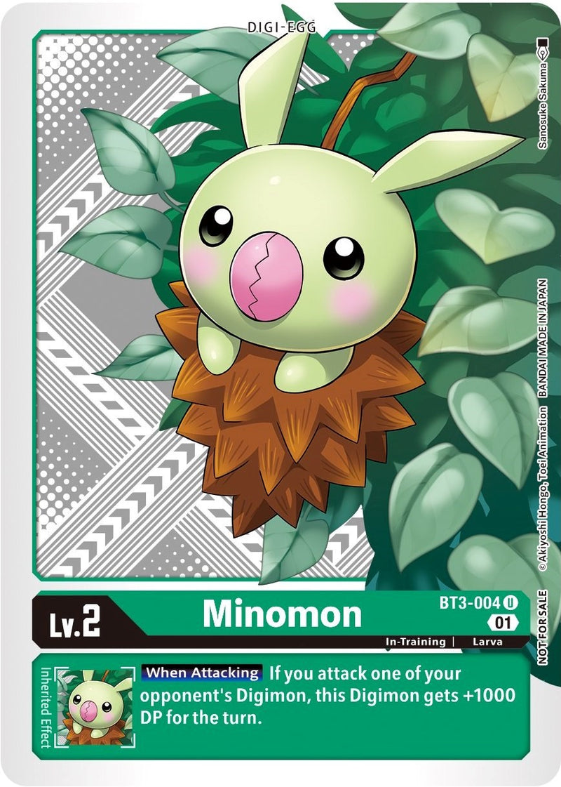 Minomon [BT3-004] (Winner Pack Xros Encounter) [Release Special Booster Promos] - Destination Retro