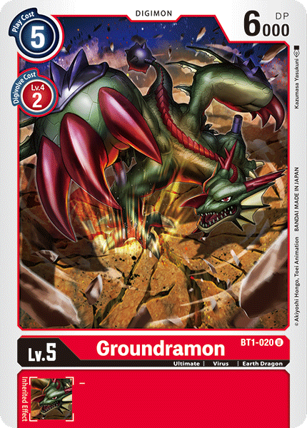 Groundramon [BT1-020] [Release Special Booster Ver.1.0] - Destination Retro