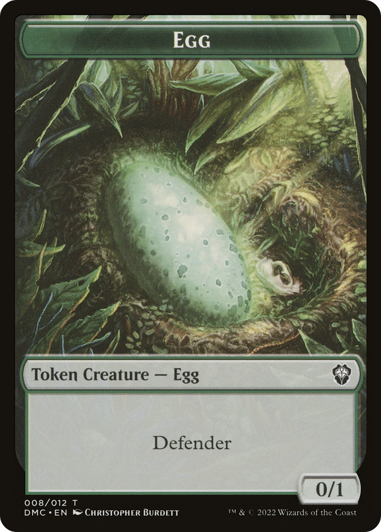 Treasure // Egg Double-Sided Token [Secret Lair Drop Series] - Destination Retro
