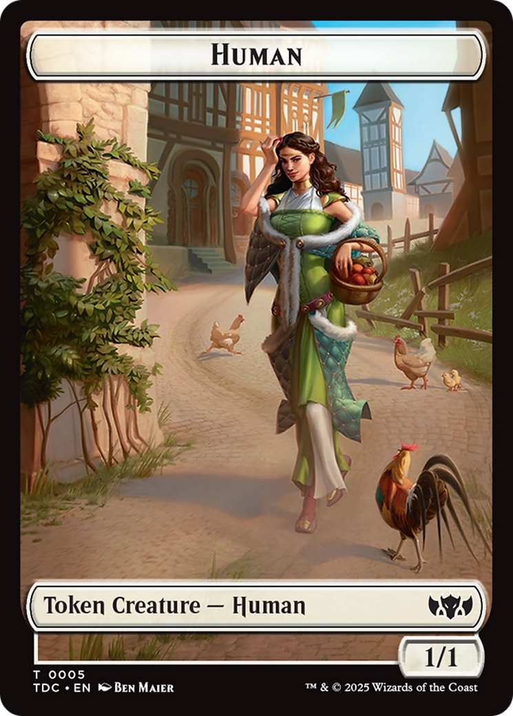 Human // Rat Double-Sided Token [Tarkir: Dragonstorm Commander Tokens] - Destination Retro