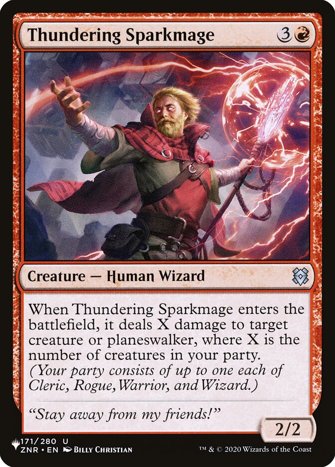 Thundering Sparkmage [The List] - Destination Retro