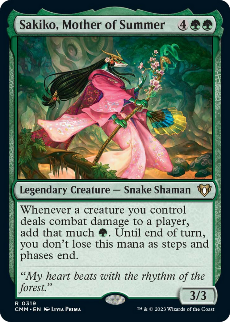 Sakiko, Mother of Summer [Commander Masters] - Destination Retro