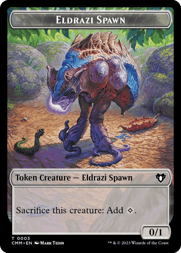 Eldrazi Spawn // Phyrexian Germ Double-Sided Token [Commander Masters Tokens] - Destination Retro