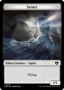 Spirit (0010) // Cat (0005) Double-Sided Token [Commander Masters Tokens] - Destination Retro