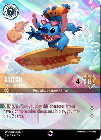 Stitch - Carefree Surfer (Enchanted) (206/204) [The First Chapter] - Destination Retro