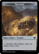 Treasure // Elemental (0037) Double-Sided Token [Commander Masters Tokens] - Destination Retro