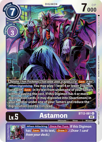 Astamon [BT12-081] (Box Topper) [Across Time] - Destination Retro