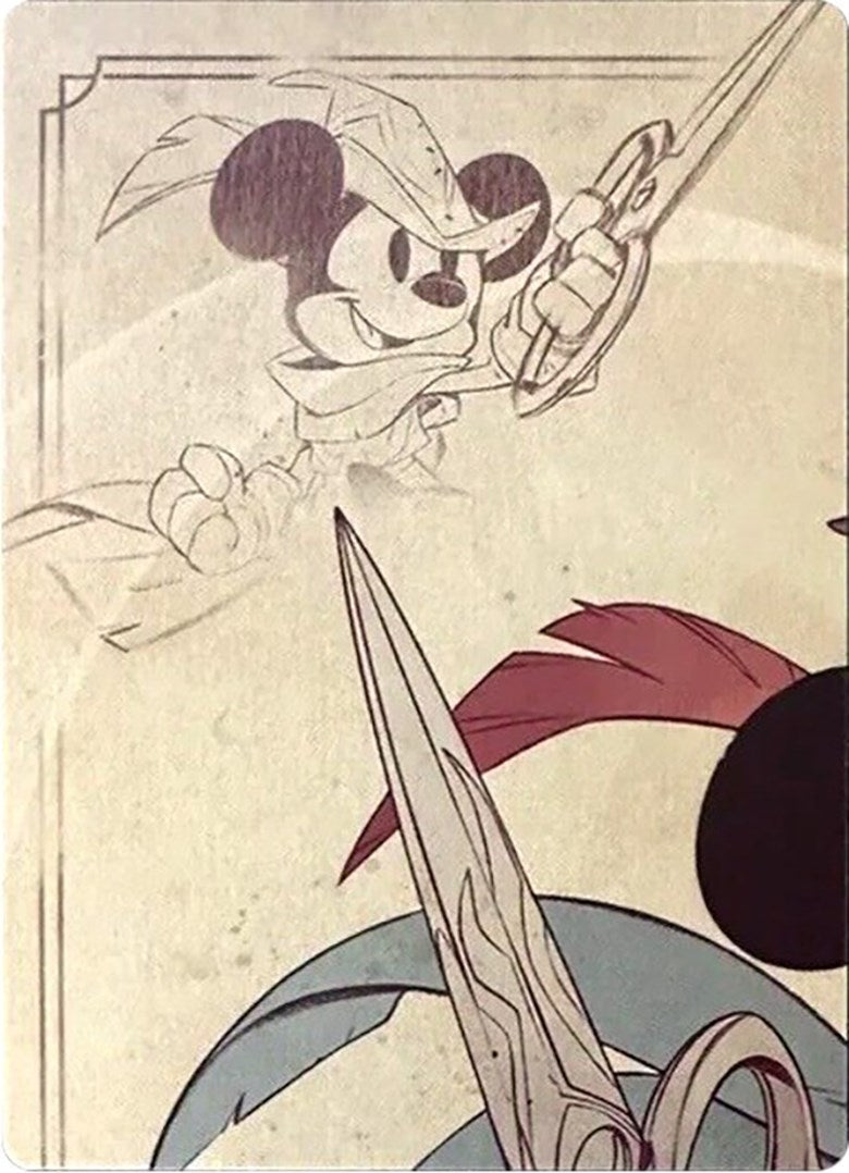 Mickey Mouse - Brave Little Tailor Puzzle Insert (Top Left) [The First Chapter] - Destination Retro