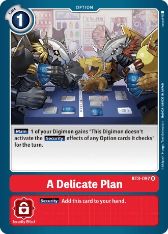 A Delicate Plan [BT3-097] (Revision Pack 2021) [Release Special Booster Promos] - Destination Retro
