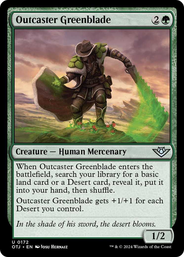 Outcaster Greenblade [Outlaws of Thunder Junction] - Destination Retro