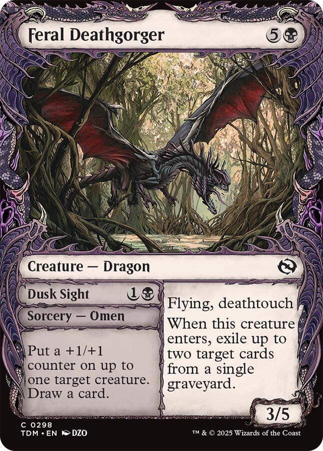 Feral Deathgorger (Showcase) [Tarkir: Dragonstorm] - Destination Retro