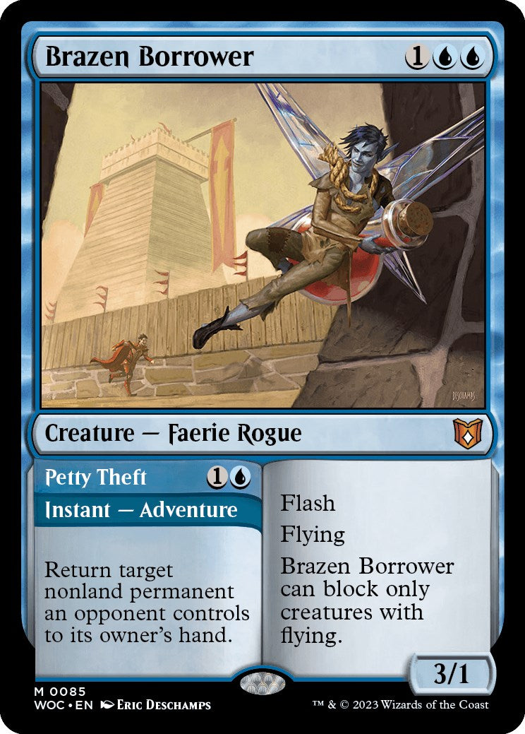 Brazen Borrower // Petty Theft [Wilds of Eldraine Commander] - Destination Retro