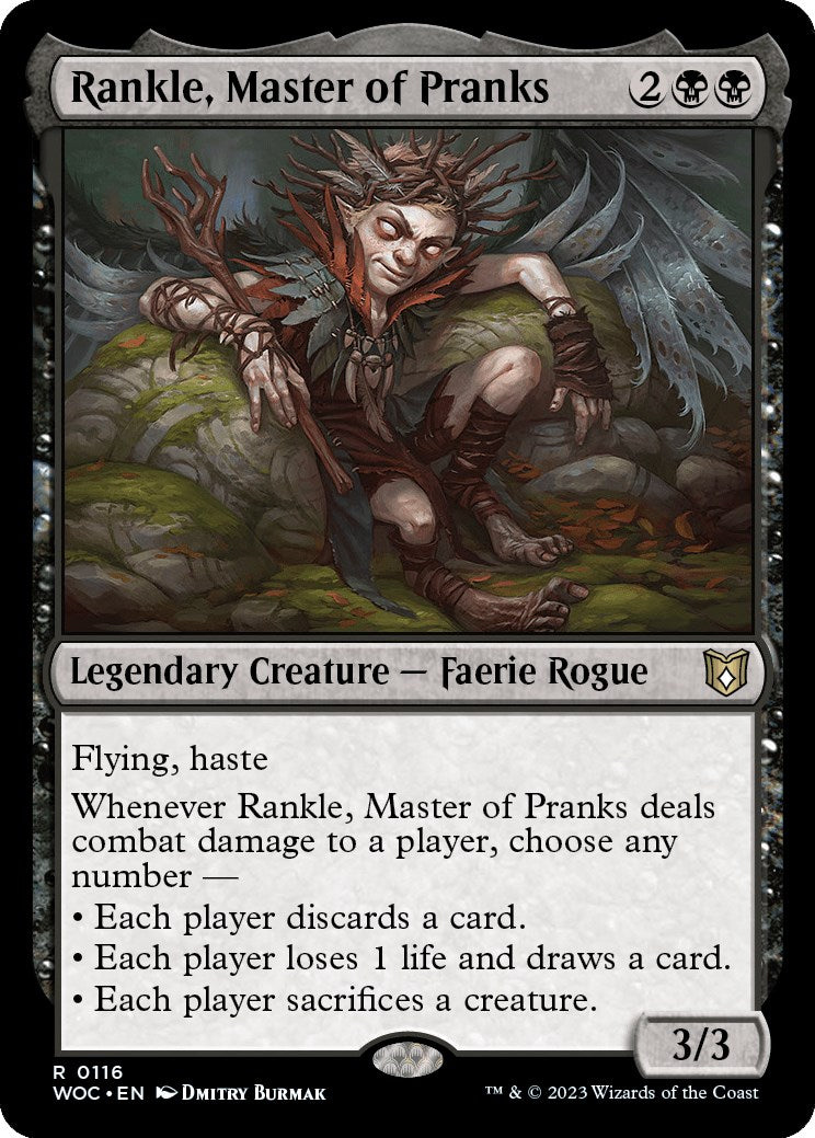 Rankle, Master of Pranks [Wilds of Eldraine Commander] - Destination Retro